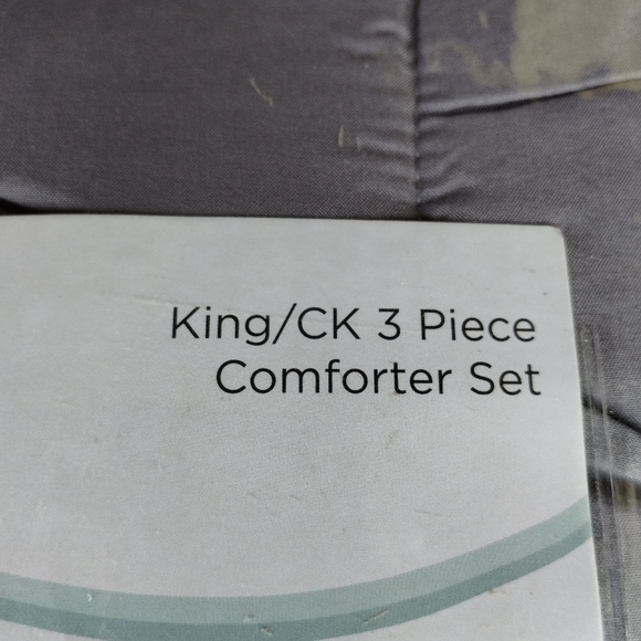 Truly Soft Everyday Reversible 3pc Comforter Set, Grey, King - Picture 5 of 5